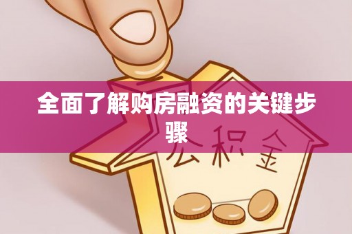 子洲全面了解购房融资的关键步骤