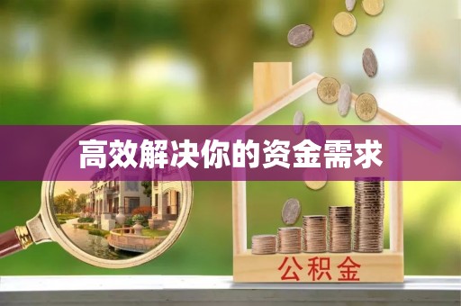 子洲高效解决你的资金需求