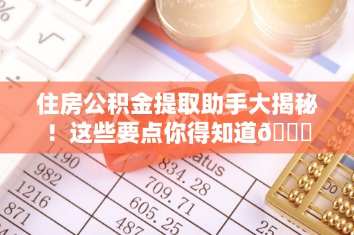 子洲住房公积金提取助手大揭秘！这些要点你得知道😎